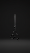 Tijeras grooming negro mate